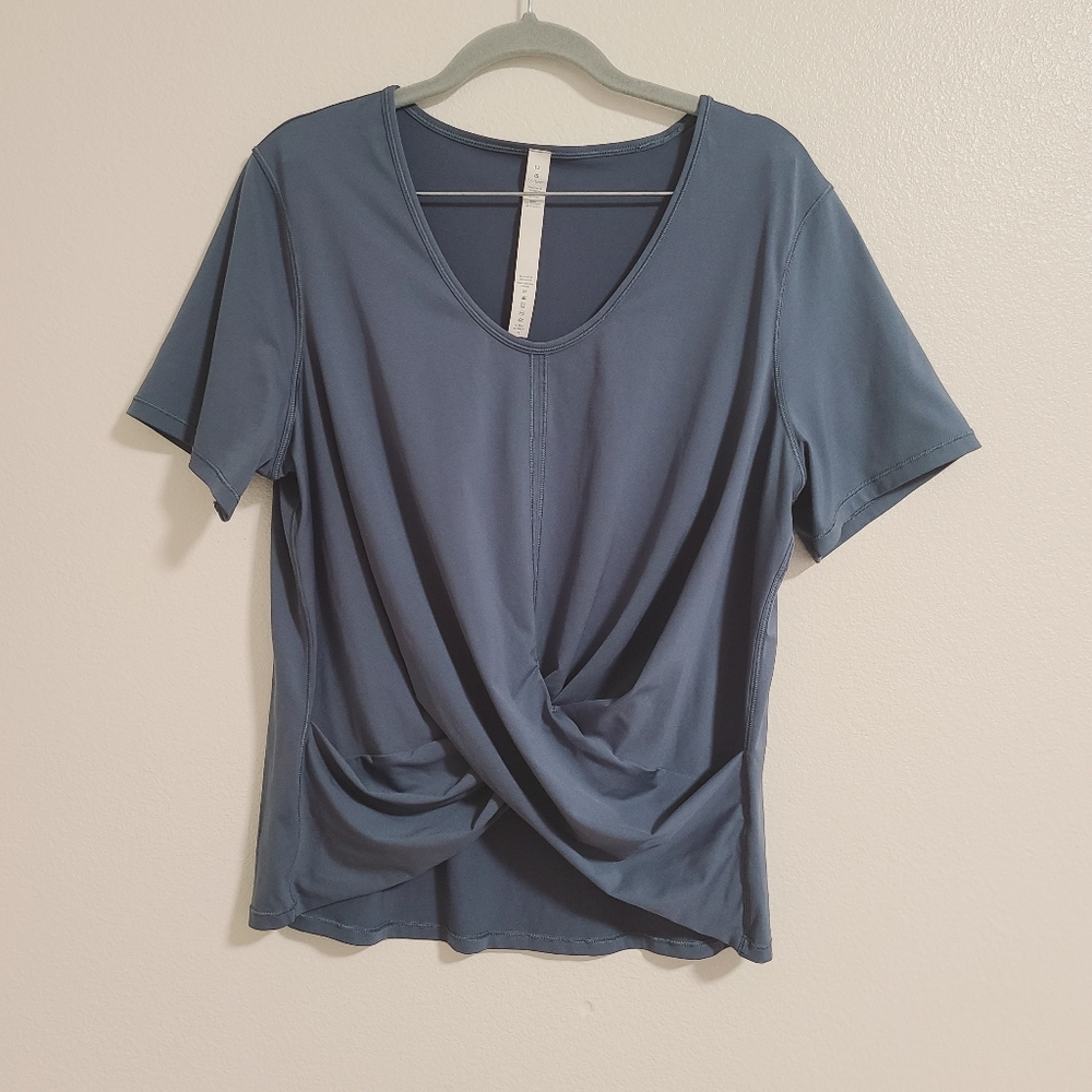 Lululemon Blue Do The Daily Short Sleeve Tee